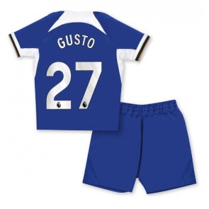 Chelsea Malo Gusto #27 Hjemmebanesæt Børn 2023-24 Kort ærmer (+ korte bukser)